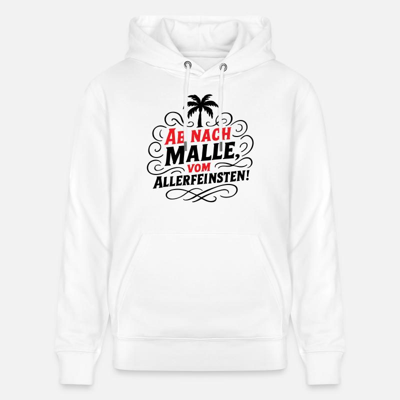 Ab Nach Malle Spruch - Stanley/Stella Unisex Bio-Hoodie CRUISER  - Weiß