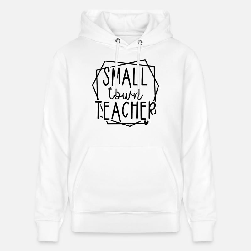 Kleinstadtlehrer Herzgrafik für Pädagogen - Stanley/Stella Unisex Bio-Hoodie CRUISER  - Weiß