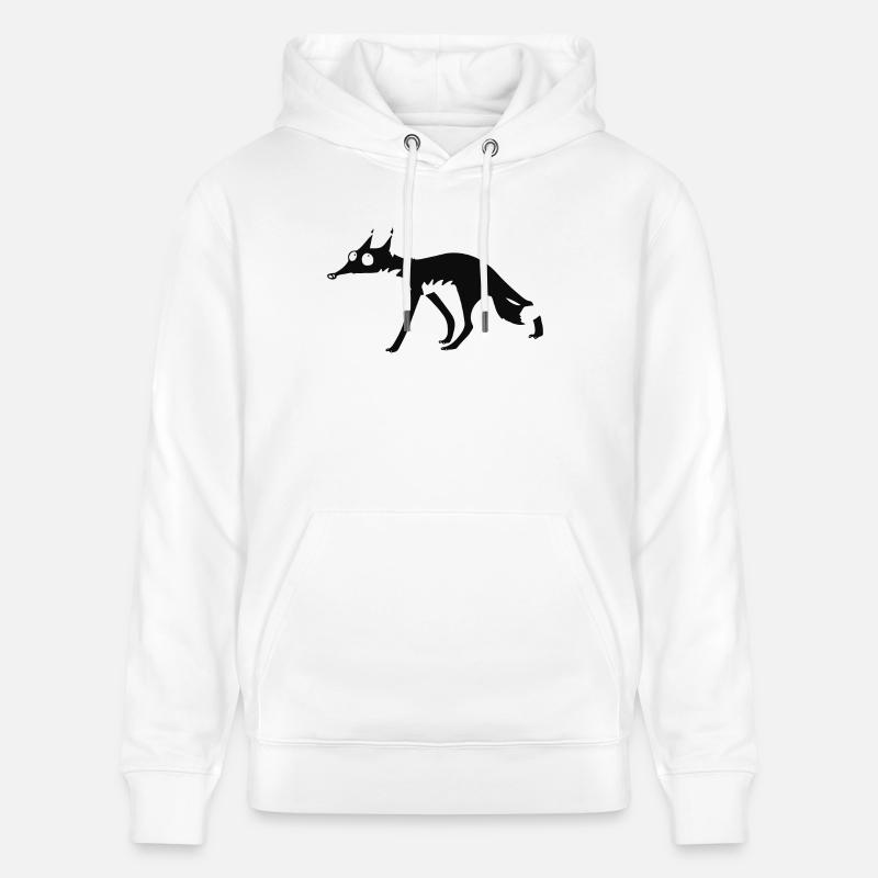 Black Fox n ° 4 - Sweat à capuche bio CRUISER Stanley/Stella Unisexe - blanc