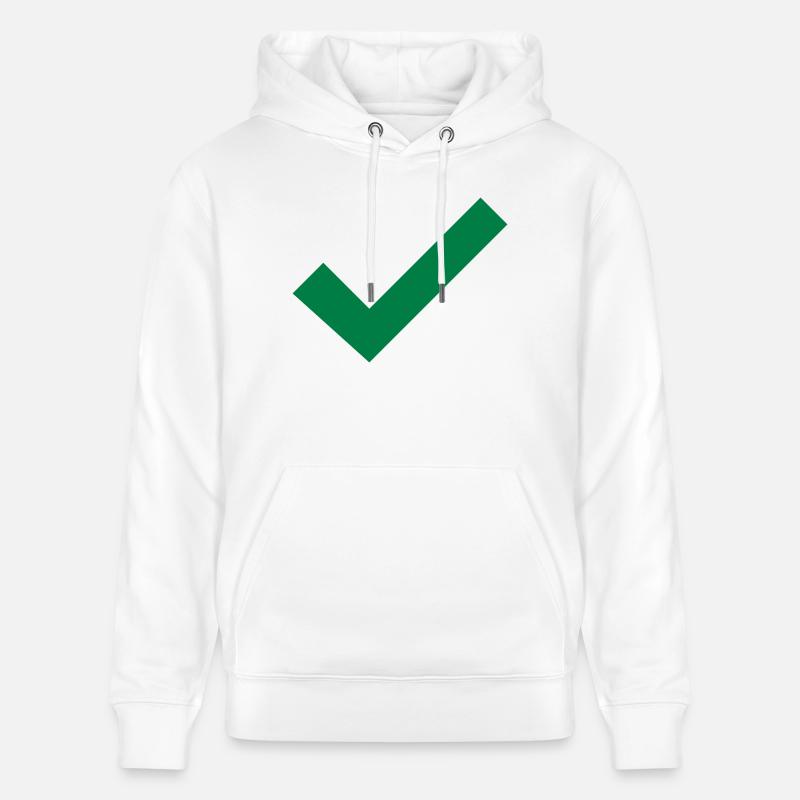 Crochet bonne idée cadeau vrai - Sweat à capuche bio CRUISER Stanley/Stella Unisexe - blanc