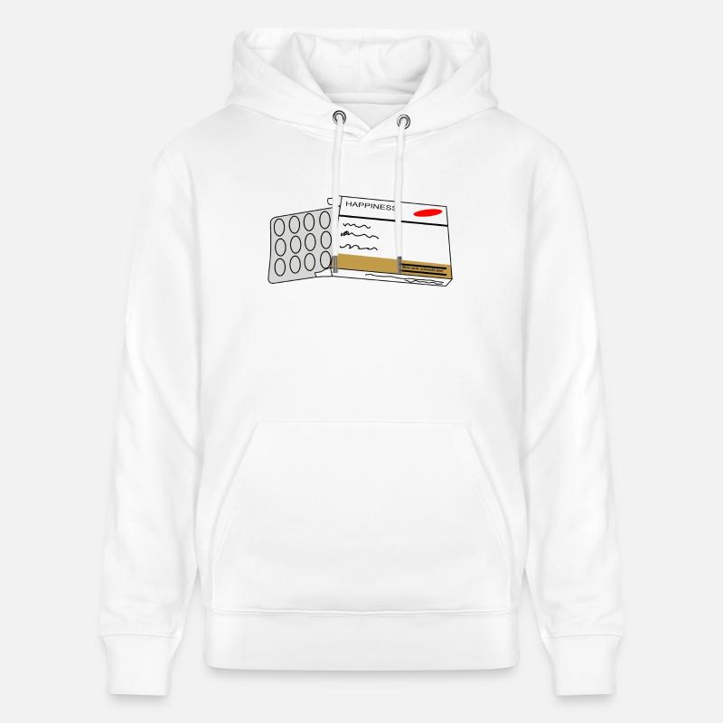 Happiness - Stanley/Stella Unisex Bio-Hoodie CRUISER  - Weiß