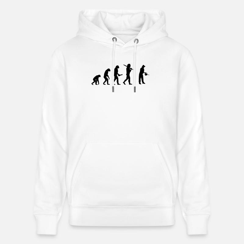 gaertner evolution progress development - Stanley/Stella CRUISER Unisex Organic Hoodie - white