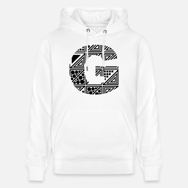 letter G - Sweat à capuche bio CRUISER Stanley/Stella Unisexe - blanc