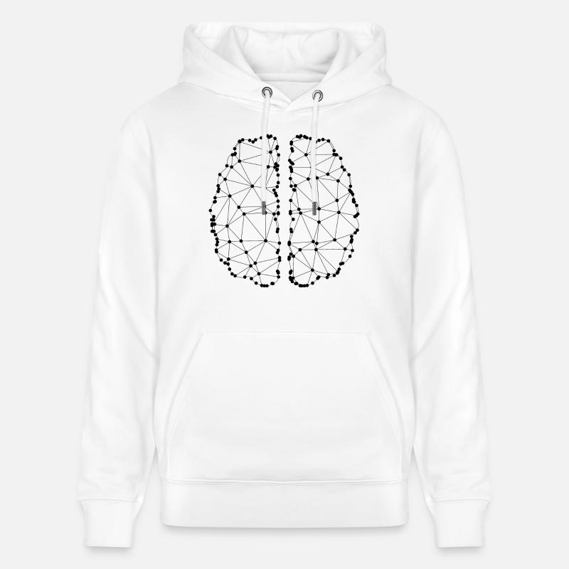 neurones - Sweat à capuche bio CRUISER Stanley/Stella Unisexe - blanc