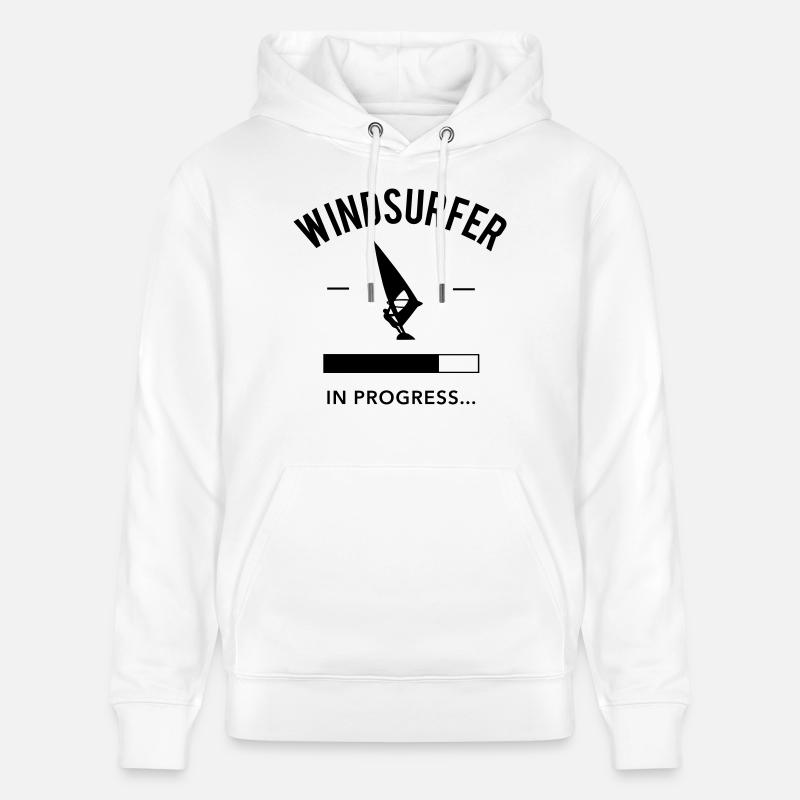 Windsurfer in Progress - Sweat à capuche bio CRUISER Stanley/Stella Unisexe - blanc