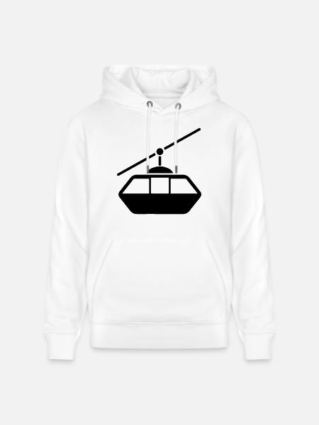 Seilbahn - Stanley/Stella Unisex Bio-Hoodie CRUISER - Weiß