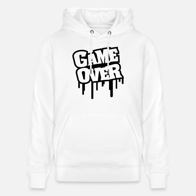 game_over_letters_graffiti_r1 - Stanley/Stella Unisex Bio-Hoodie CRUISER  - Weiß