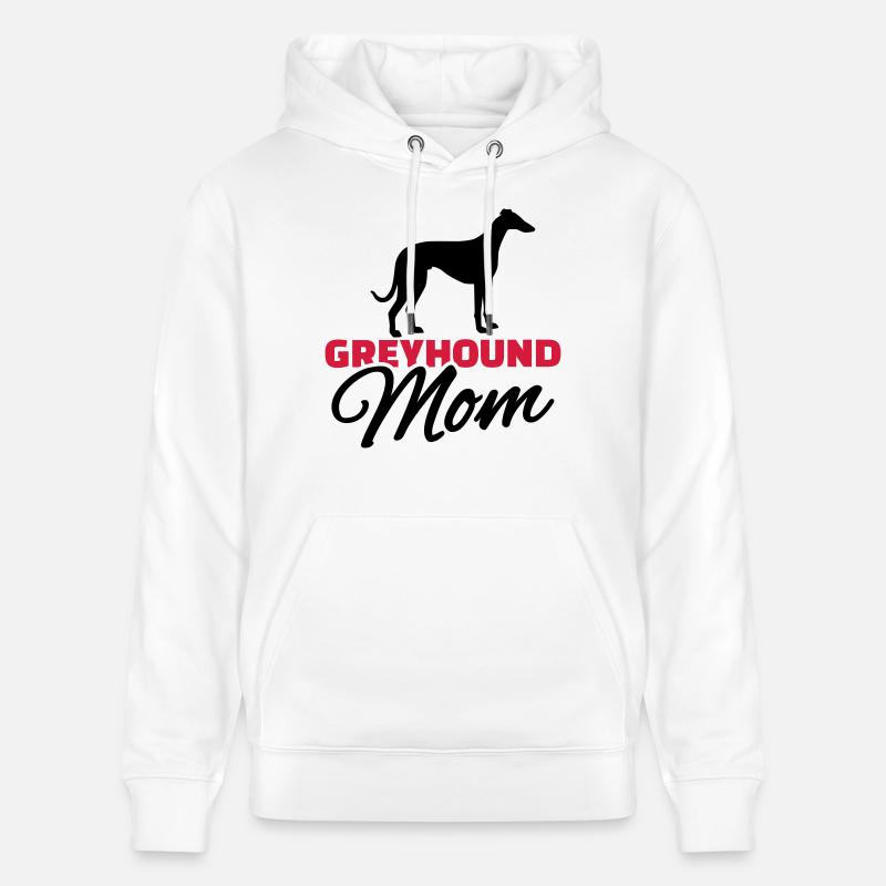 Greyhound Mom - Sweat à capuche bio CRUISER Stanley/Stella Unisexe - blanc