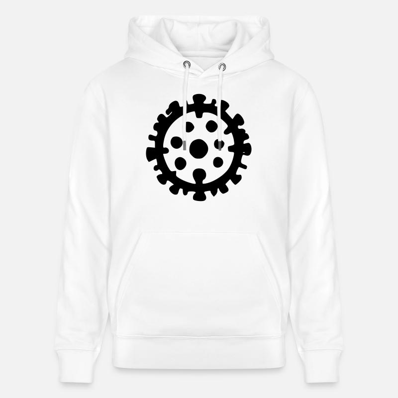 Virus - Sweat à capuche bio CRUISER Stanley/Stella Unisexe - blanc