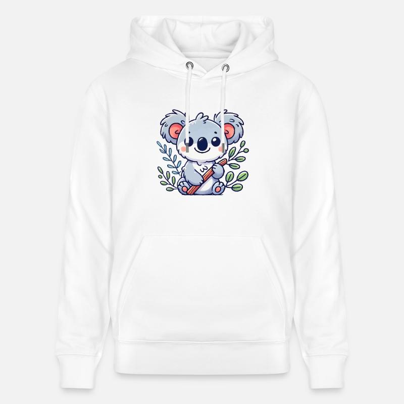 Bande dessinée Koala Bear - Sweat à capuche bio CRUISER Stanley/Stella Unisexe - blanc