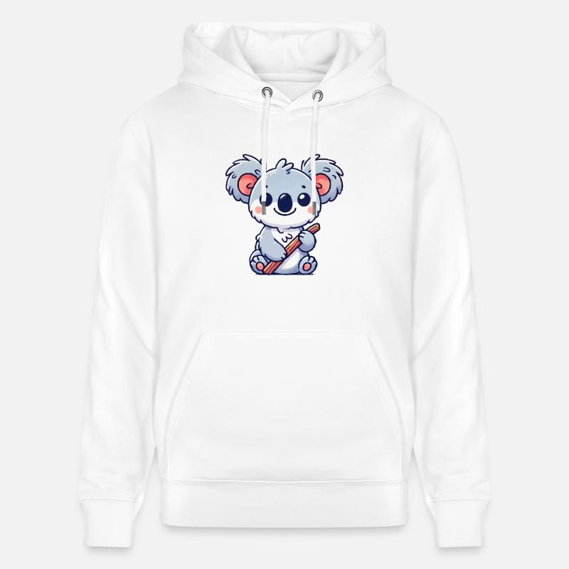 Bande dessinée Koala Bear - Sweat à capuche bio CRUISER Stanley/Stella Unisexe - blanc
