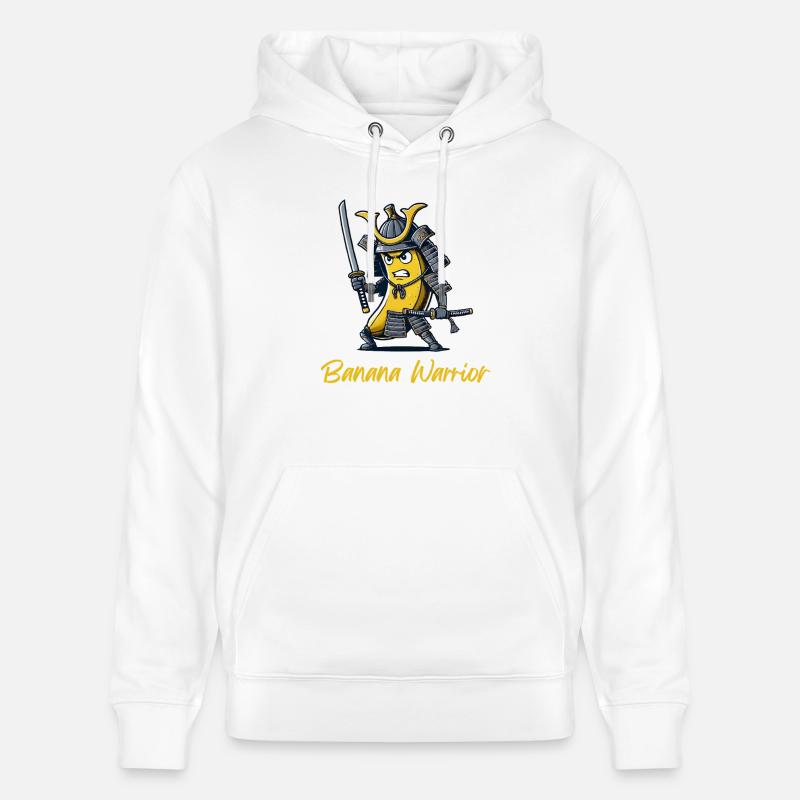 Samouraï de la banane - Sweat à capuche bio CRUISER Stanley/Stella Unisexe - blanc