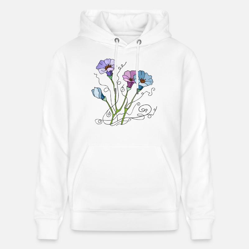 Fleur - Sweat à capuche bio CRUISER Stanley/Stella Unisexe - blanc