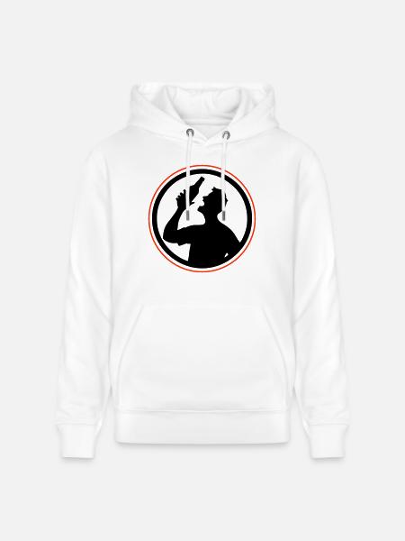 Bottle of Beer Drinking Party - Stanley/Stella CRUISER Unisex Organic Hoodie - white