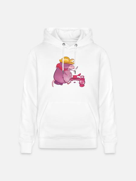 mole - Stanley/Stella CRUISER Unisex Organic Hoodie - white