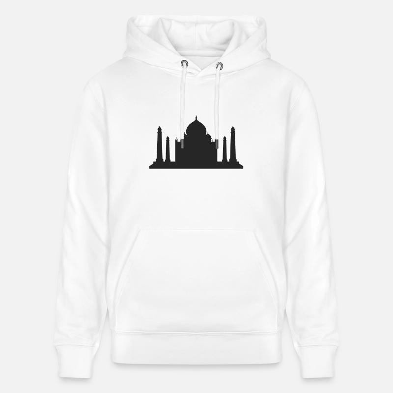 taj mahal - Sweat à capuche bio CRUISER Stanley/Stella Unisexe - blanc