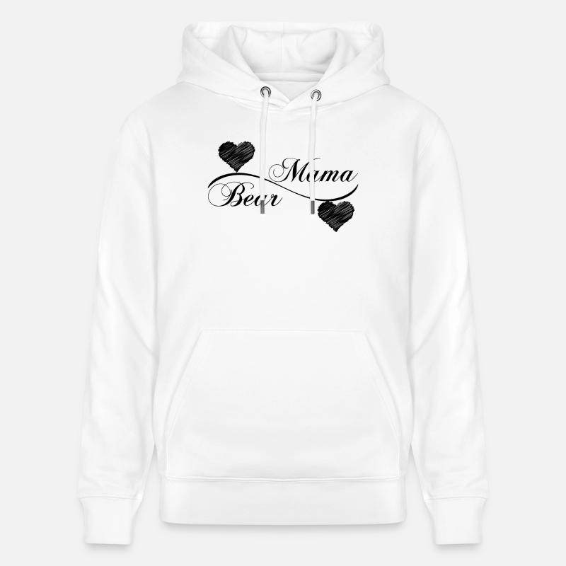 Ours Mama - Sweat à capuche bio CRUISER Stanley/Stella Unisexe - blanc