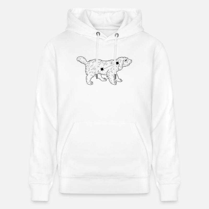 Constellation - Sweat à capuche bio CRUISER Stanley/Stella Unisexe - blanc