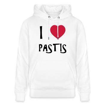 I Love Pastis [Alcohol / Alkohol] - Stanley/Stella CRUISER Unisex Organic Hoodie - white - Front - Alina (178cm) & Michal (187cm)