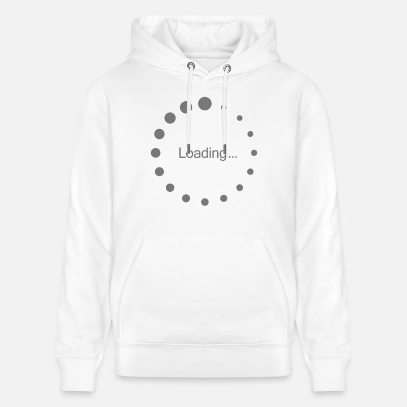 loading_circle - Sweat à capuche bio CRUISER Stanley/Stella Unisexe - blanc