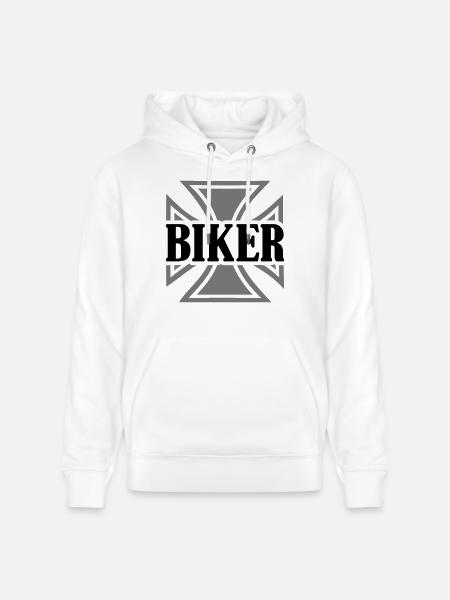 Biker - Stanley/Stella CRUISER Unisex Organic Hoodie - white