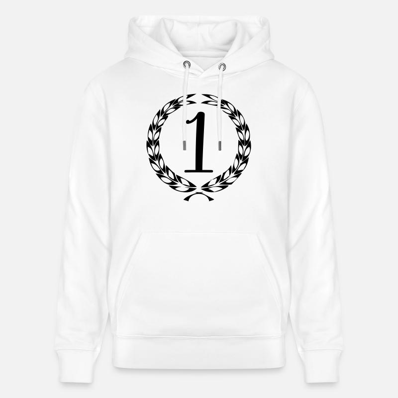 1 couronne - Sweat à capuche bio CRUISER Stanley/Stella Unisexe - blanc