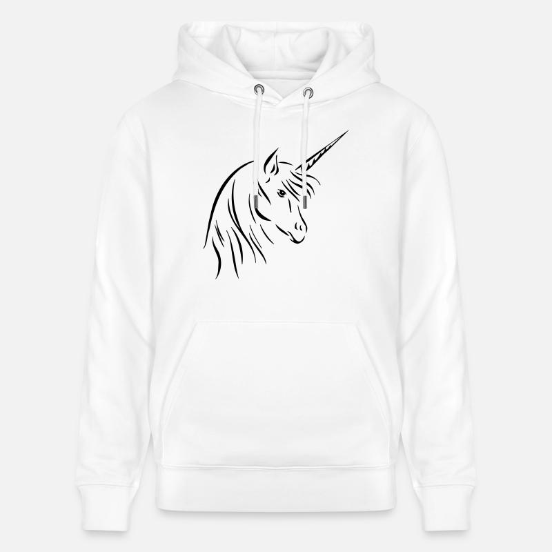 Licorne - Sweat à capuche bio CRUISER Stanley/Stella Unisexe - blanc