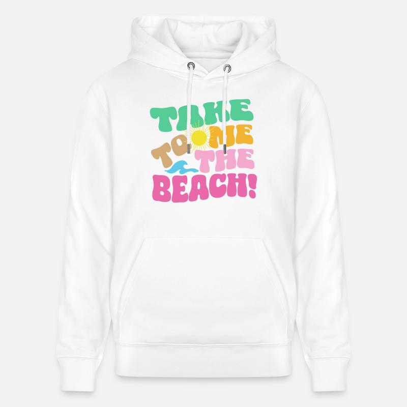 Emmenez-moi à la plage - Sweat à capuche bio CRUISER Stanley/Stella Unisexe - blanc