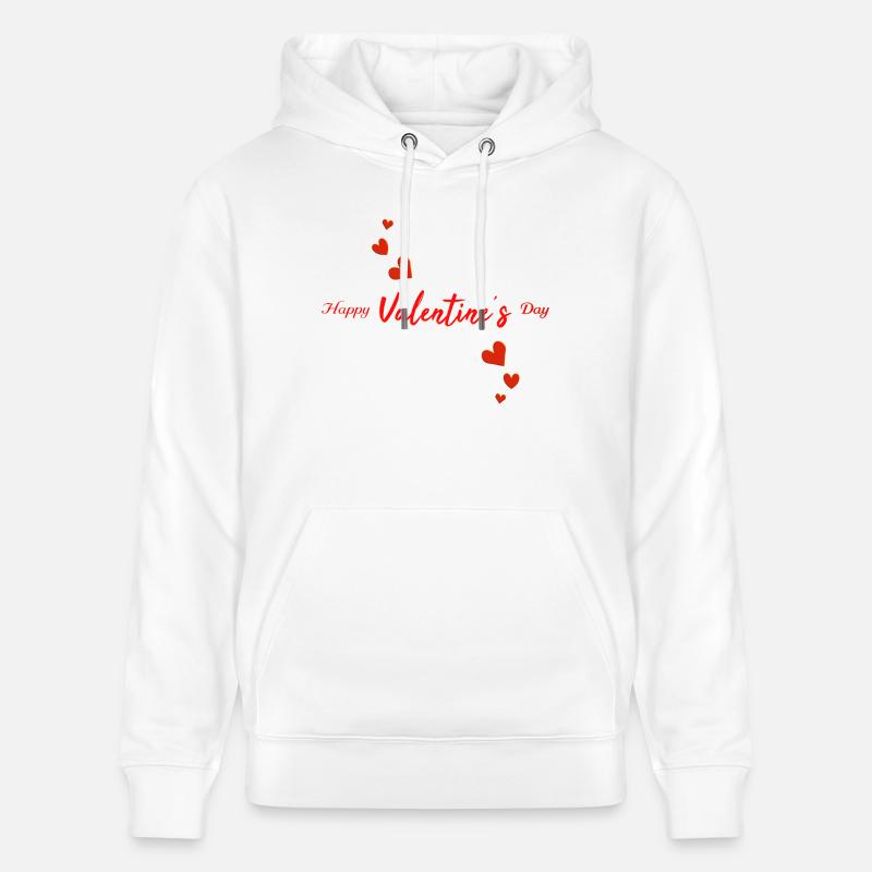 Joyeuse Saint-Valentin - Sweat à capuche bio CRUISER Stanley/Stella Unisexe - blanc