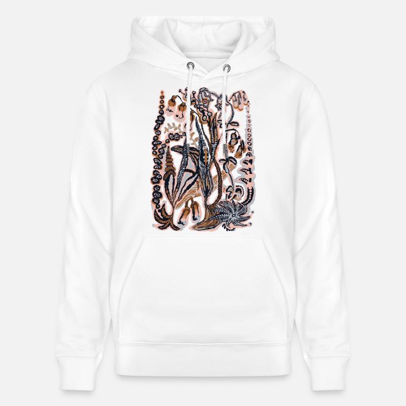 CAMPANULES - Sweat à capuche bio CRUISER Stanley/Stella Unisexe - blanc