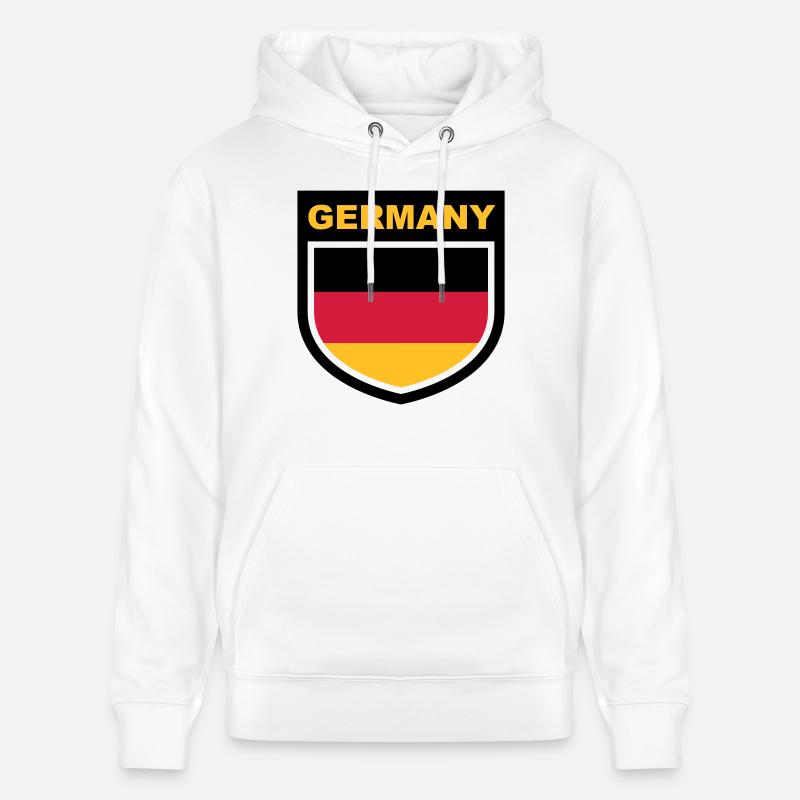 germany_emblem - Stanley/Stella Unisex Bio-Hoodie CRUISER  - Weiß