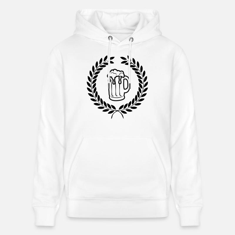 bier_01 - Sweat à capuche bio CRUISER Stanley/Stella Unisexe - blanc