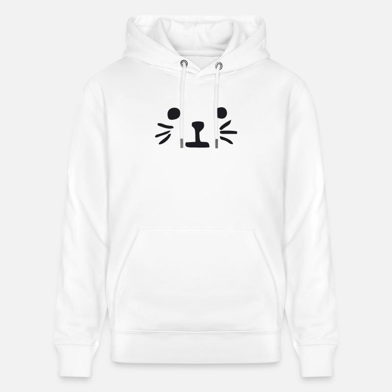 Chat - Sweat à capuche bio CRUISER Stanley/Stella Unisexe - blanc