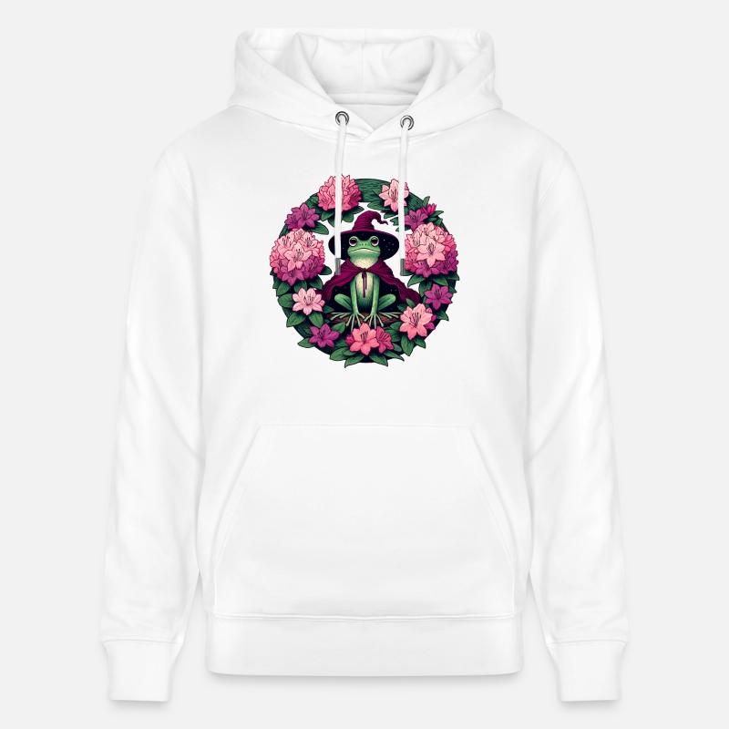 Grenouille Magicien - Sweat à capuche bio CRUISER Stanley/Stella Unisexe - blanc