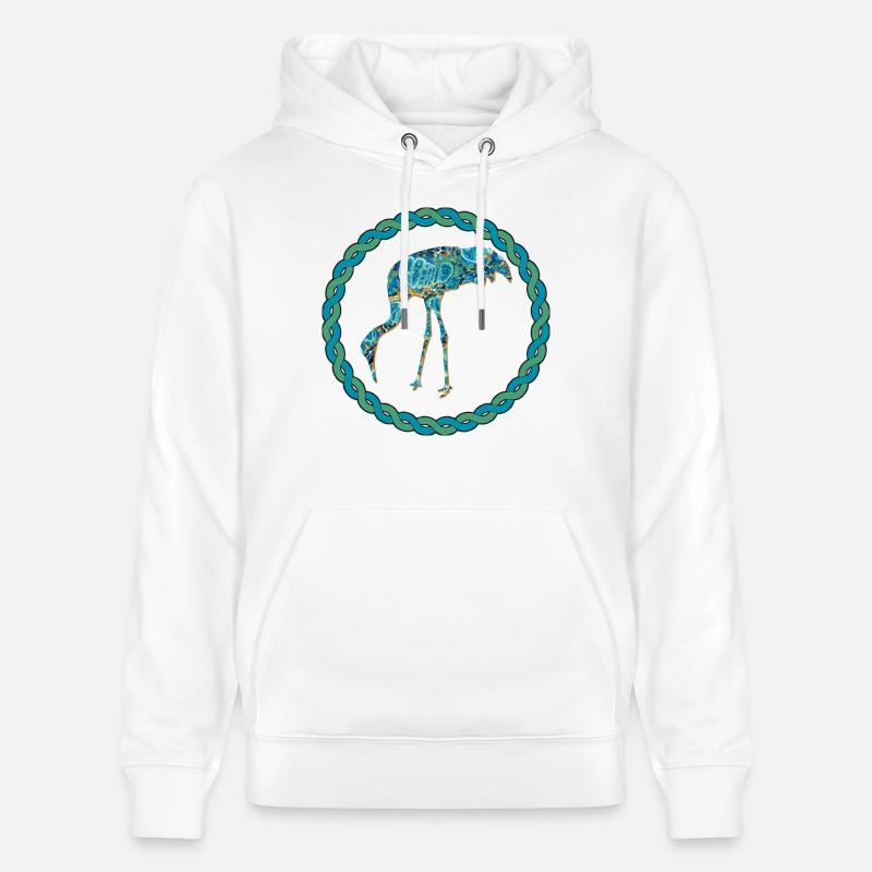 kranich e 100 - Stanley/Stella Unisex Bio-Hoodie CRUISER  - Weiß