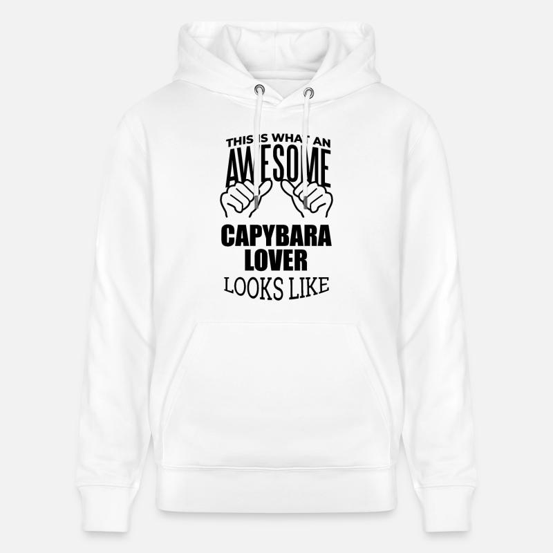 capybara - Sweat à capuche bio CRUISER Stanley/Stella Unisexe - blanc