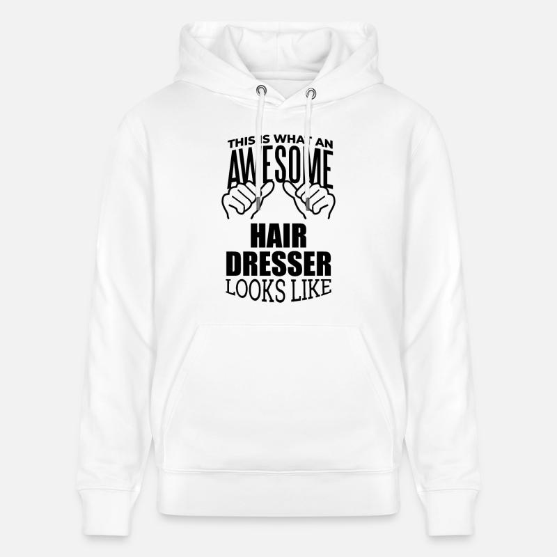 coiffeur - Sweat à capuche bio CRUISER Stanley/Stella Unisexe - blanc