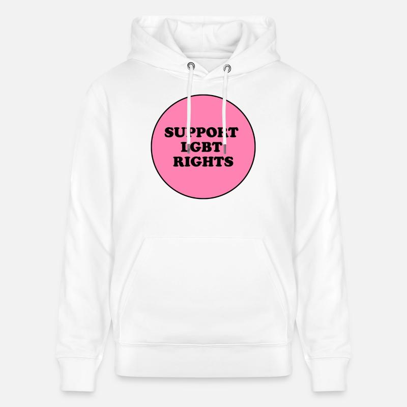 Soutenez les droits LGBT - Sweat à capuche bio CRUISER Stanley/Stella Unisexe - blanc