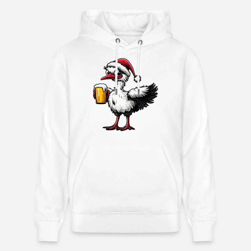 Bouquet Bière de Noël - Sweat à capuche bio CRUISER Stanley/Stella Unisexe - blanc