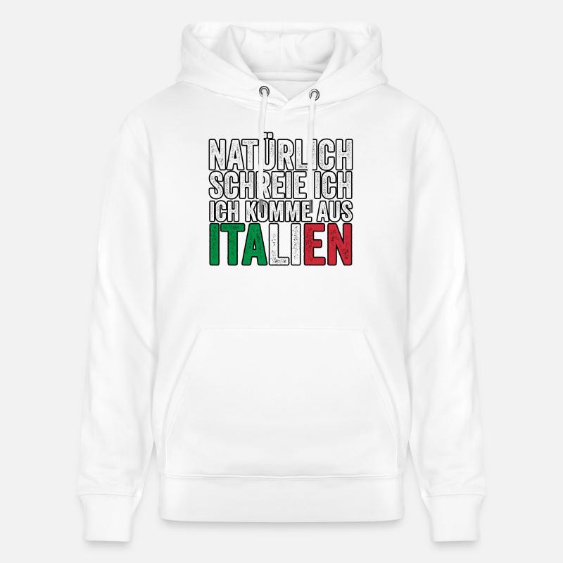 Italie Vaffanculo italien - Sweat à capuche bio CRUISER Stanley/Stella Unisexe - blanc
