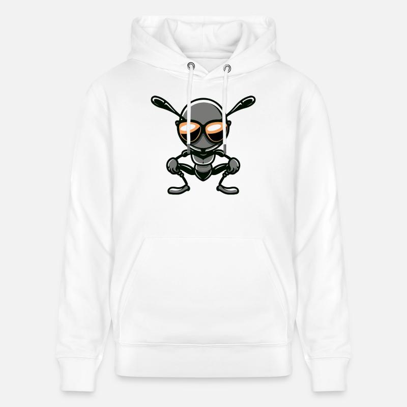 Ameise Comic Cool - Stanley/Stella Unisex Bio-Hoodie CRUISER - Weiß