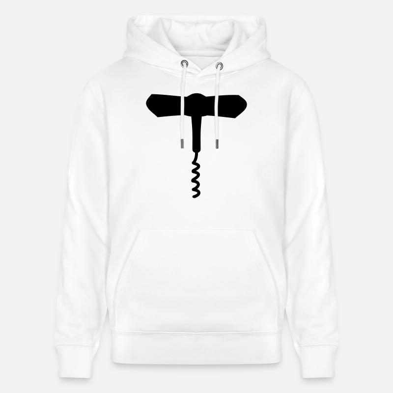 tire bouchon - Sweat à capuche bio CRUISER Stanley/Stella Unisexe - blanc