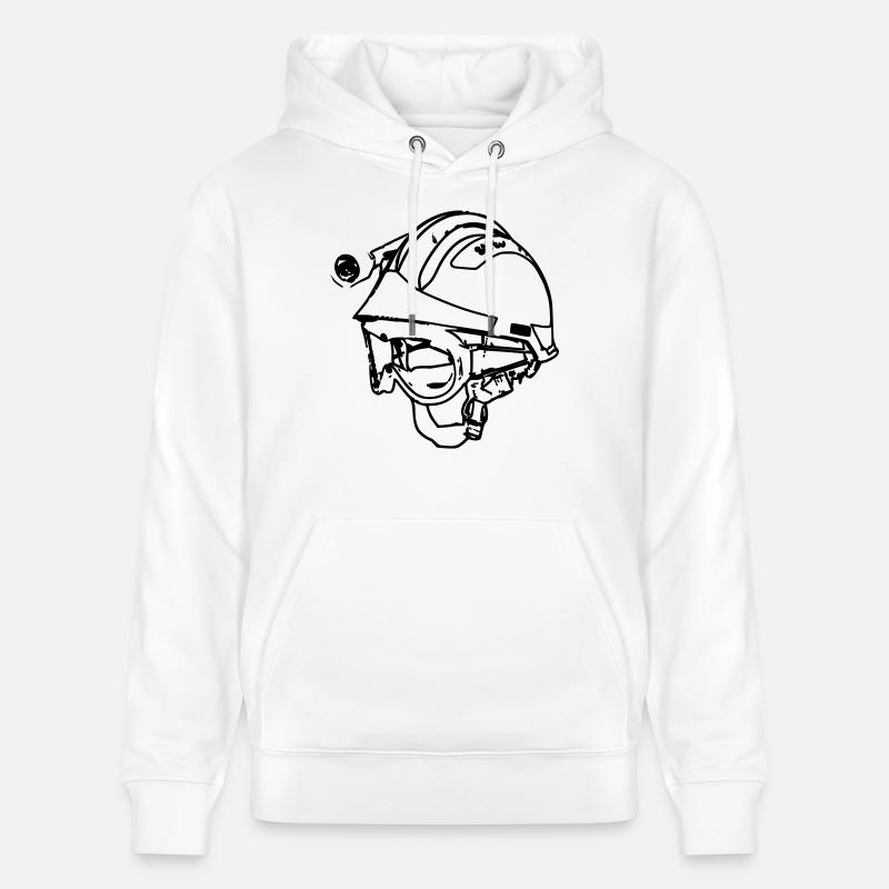 casque de feu f2 - Sweat à capuche bio CRUISER Stanley/Stella Unisexe - blanc