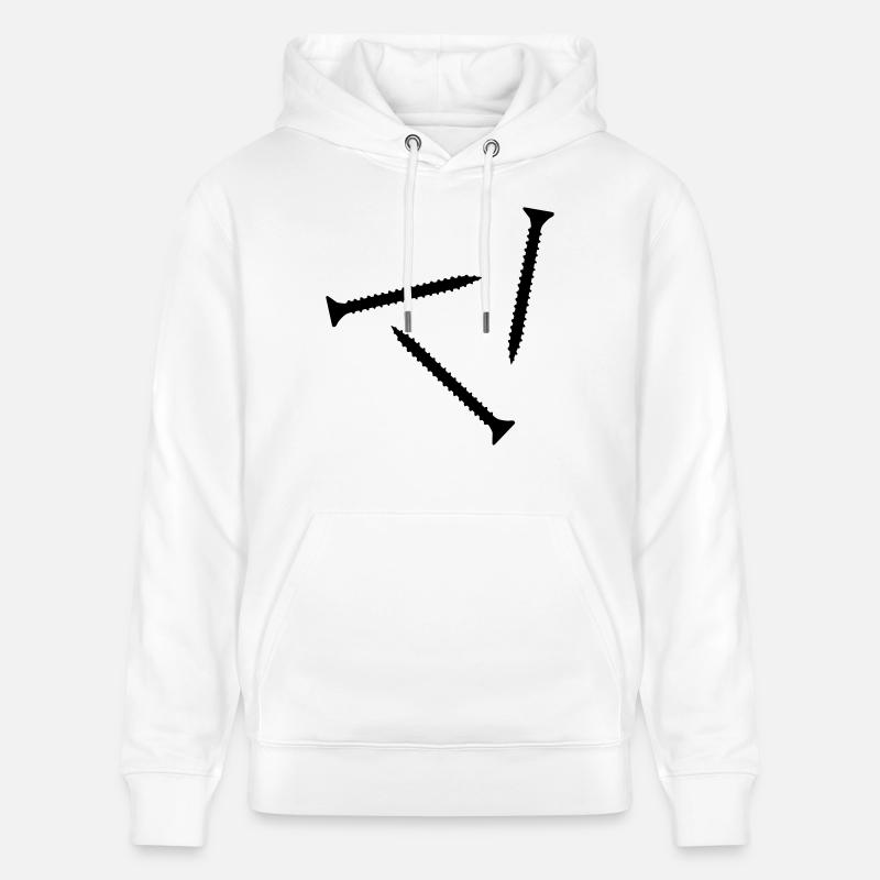 Vis - Sweat à capuche bio CRUISER Stanley/Stella Unisexe - blanc