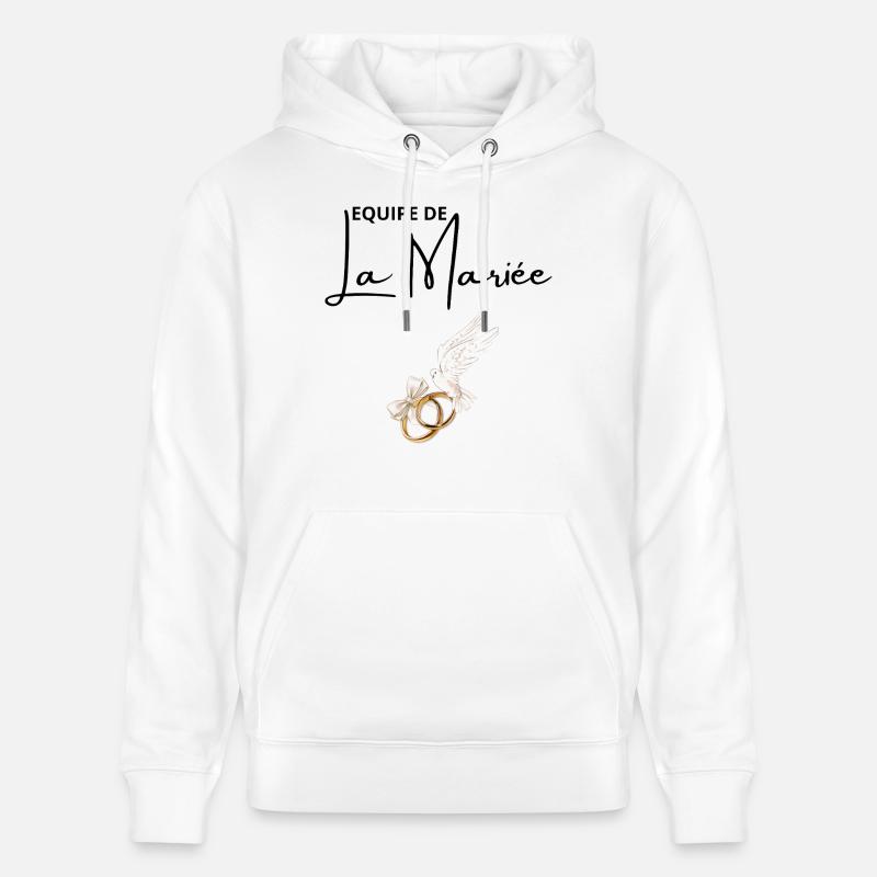 Équipe de La mariée - Sweat à capuche bio CRUISER Stanley/Stella Unisexe - blanc