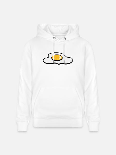 A fried egg - Stanley/Stella CRUISER Unisex Organic Hoodie - white