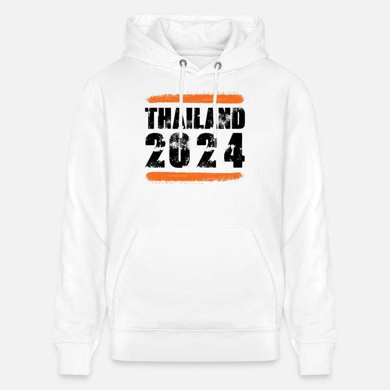 Équipe Thaïlande 2024 - Sweat à capuche bio CRUISER Stanley/Stella Unisexe - blanc