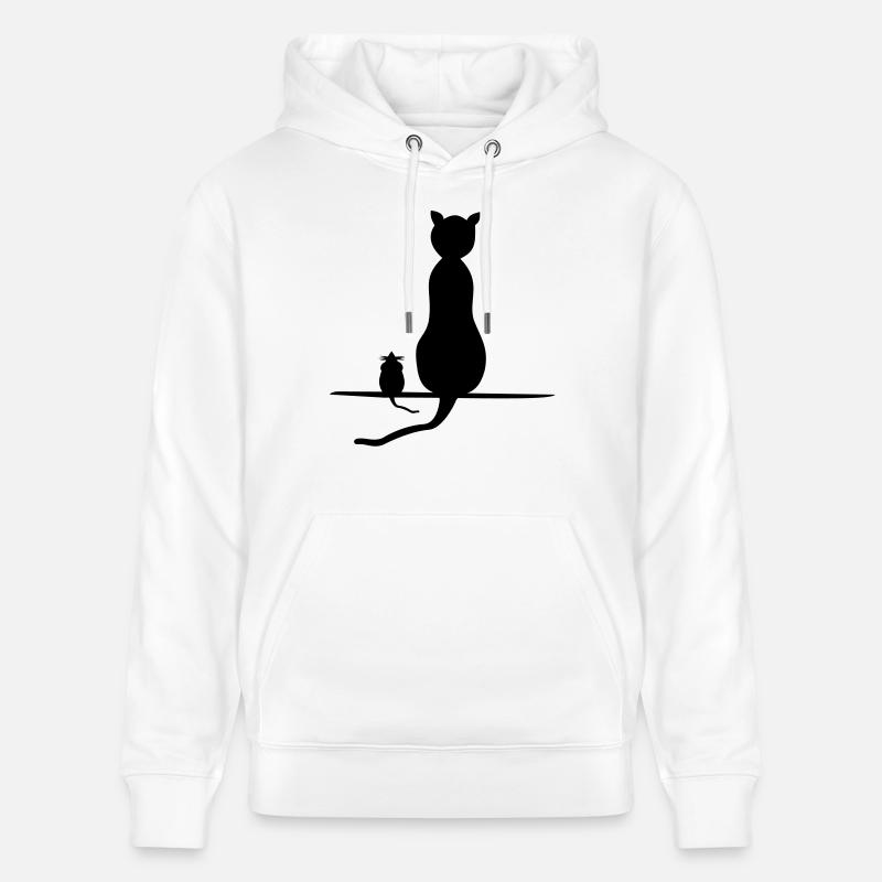 katz et la souris - Sweat à capuche bio CRUISER Stanley/Stella Unisexe - blanc