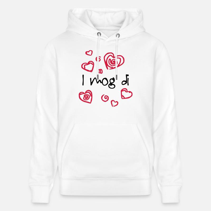 i mog di - Sweat à capuche bio CRUISER Stanley/Stella Unisexe - blanc