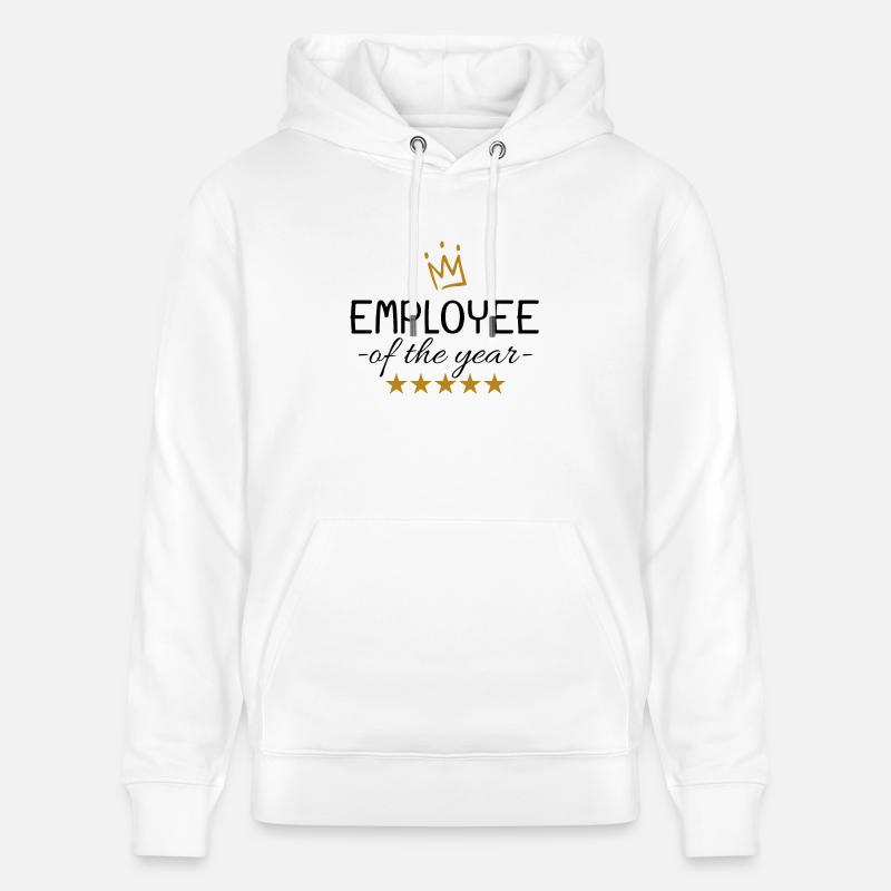 Employé de l'année - Sweat à capuche bio CRUISER Stanley/Stella Unisexe - blanc